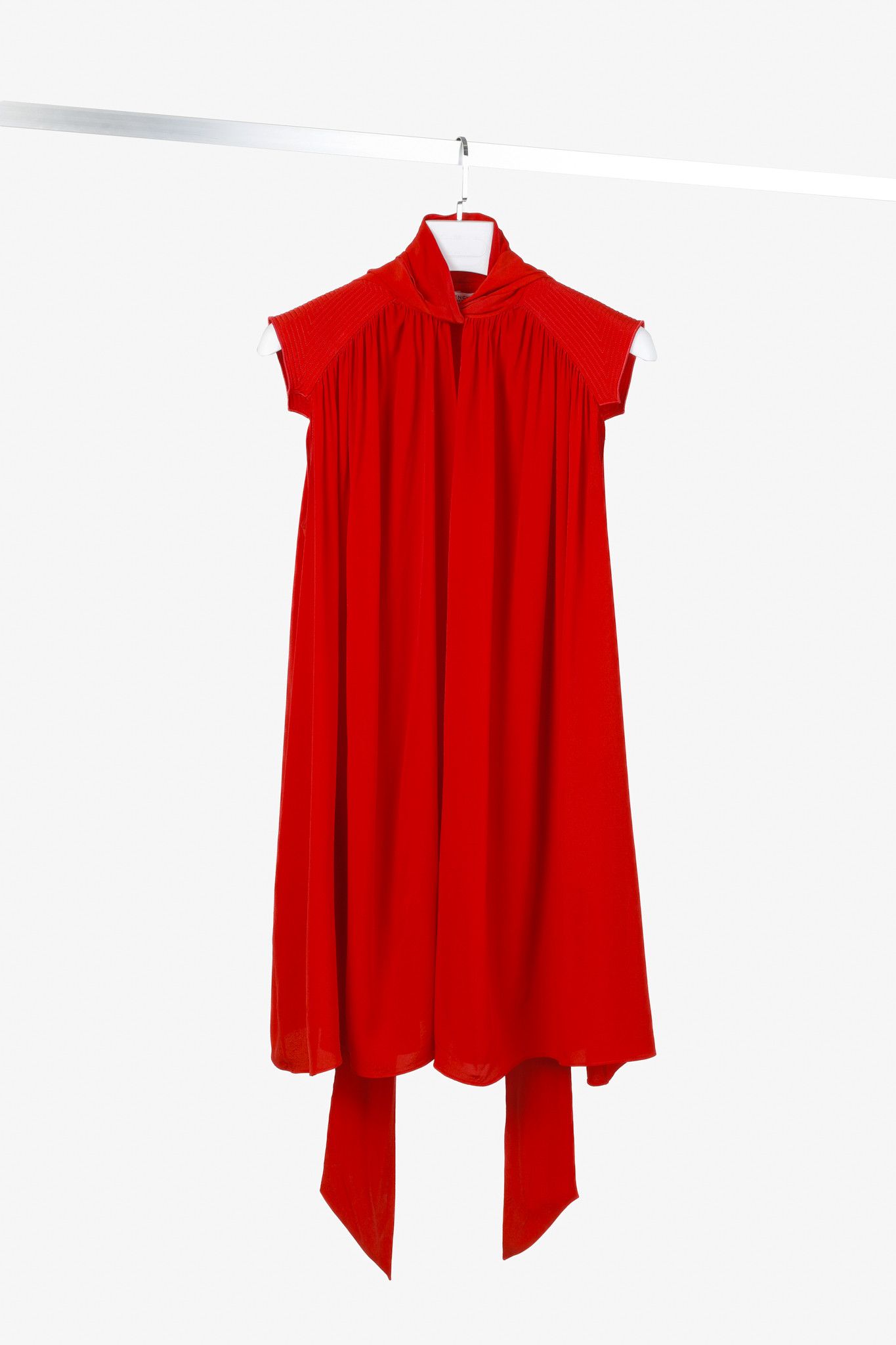 Givenchy Givenchy Red Neck Tie Silk Swing Dress Size S / US 4 / IT 40 - 1 Thumbnail