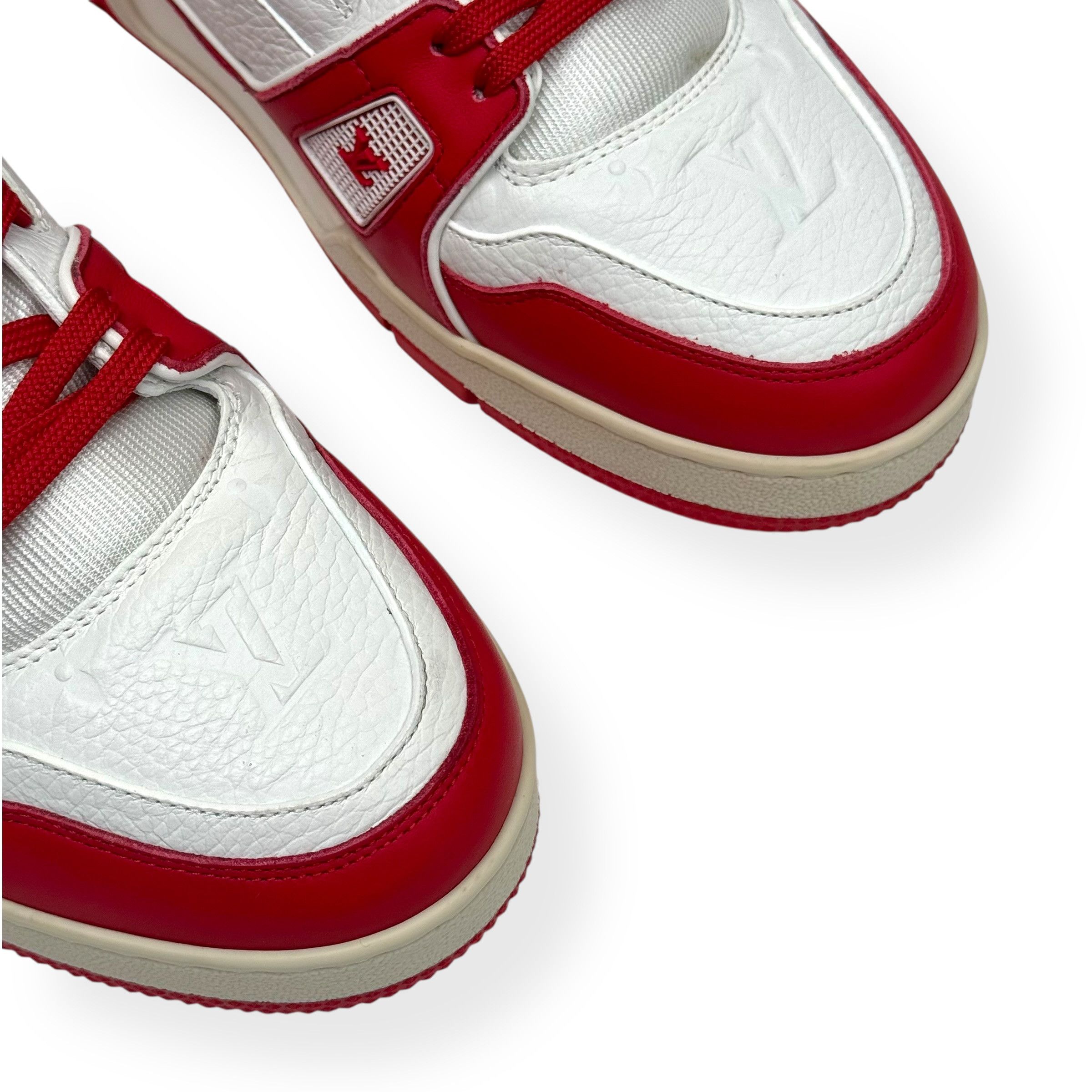 Louis Vuitton LOUIS VUITTON LV TRAINER RED UK8 Size US 9 / EU 42 - 8 Thumbnail
