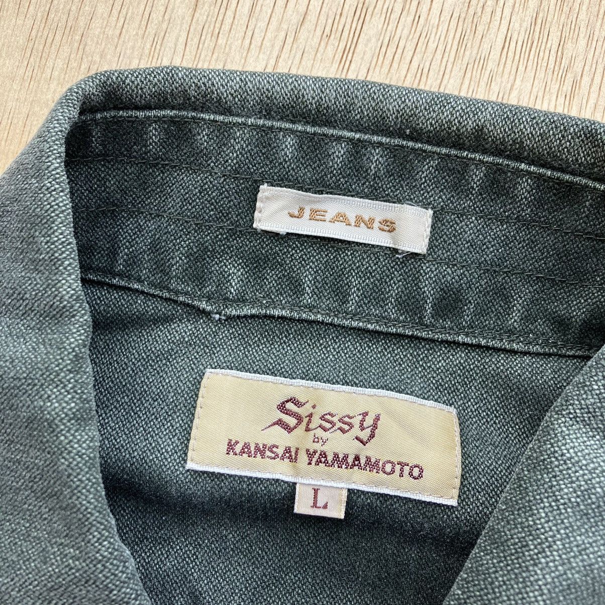Designer × Japanese Brand × Kansai Yamamoto SISSY by KANSAI YAMAMOTO JEANS LOMG SLEEVE SHIRT Size US L / EU 52-54 / 3 - 3 Thumbnail