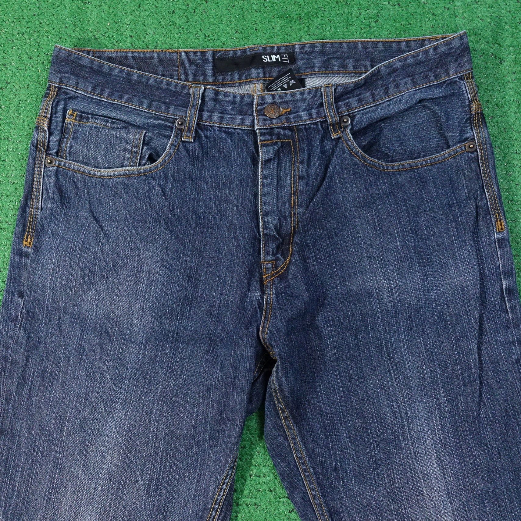 Rocawear ROCAWEAR Slim Fit Dark Wash Blue Jeans Mens Size 36 Waist 35" Size US 36 / EU 52 - 4 Thumbnail