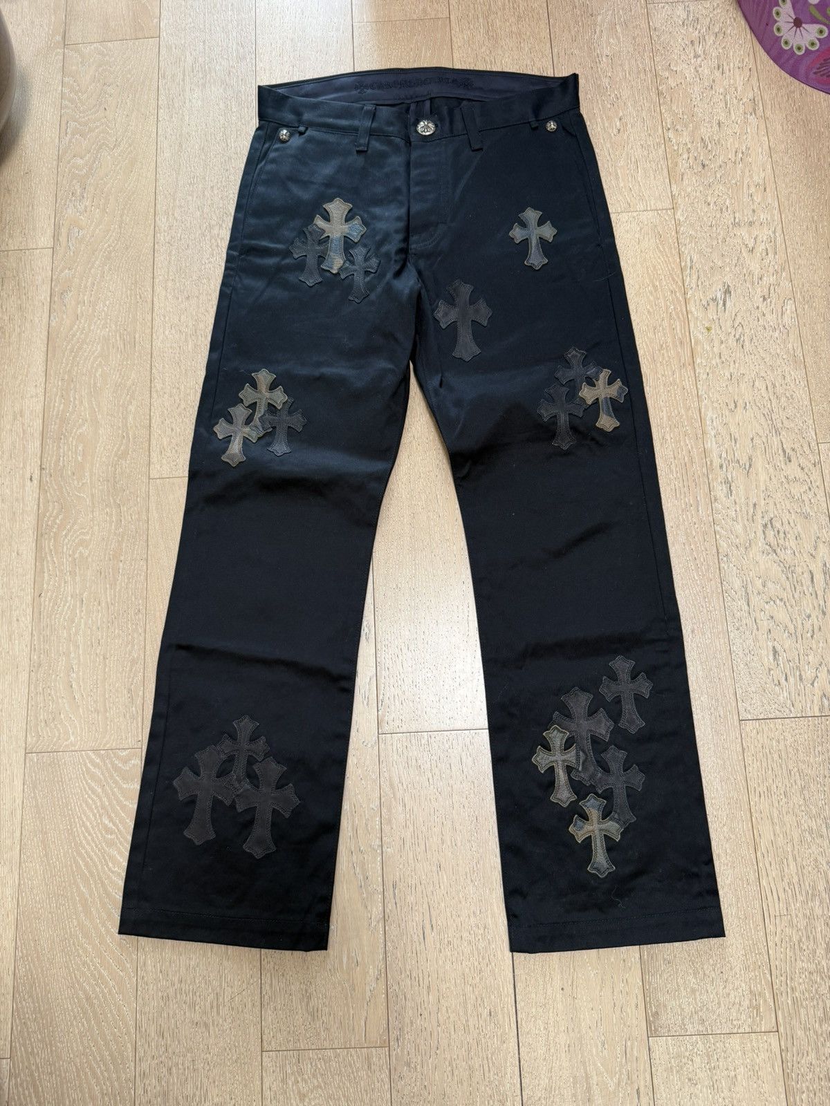 Chrome Hearts Chrome hearts chino black and camouflage patches Size US 31 - 1 Thumbnail