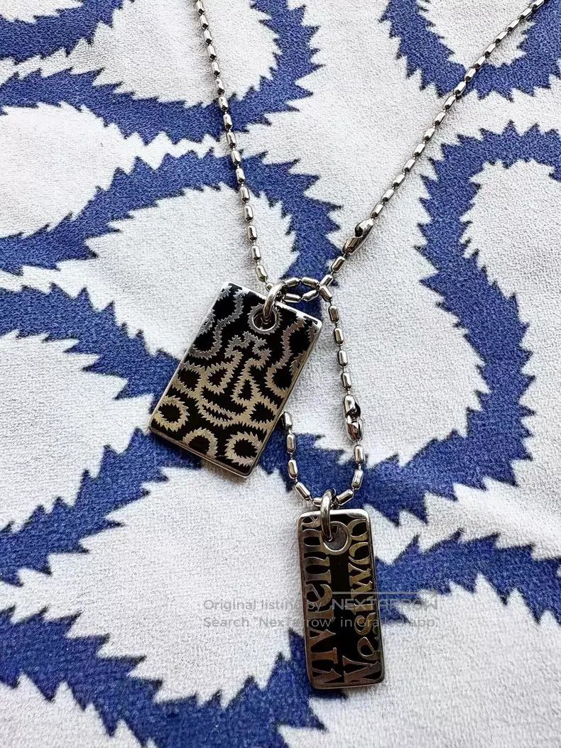 Vivienne Westwood Vivienne Westwood Black Pirate Pattern Saturn Necklace Size ONE SIZE - 1 Thumbnail