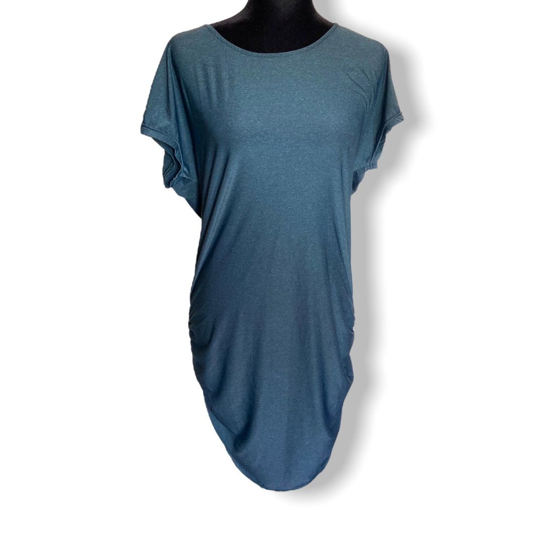 Joules Athletics Forest Green Space Dye Ruched Dress M, Women’s (