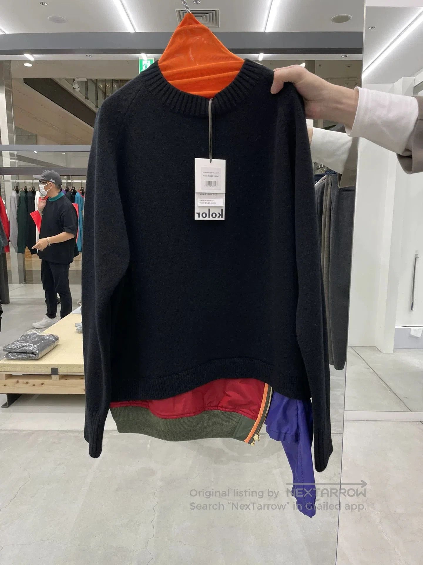 Kolor navy blue knitted pullover sweater. Size US S / EU 44-46 / 1 - 6 Thumbnail