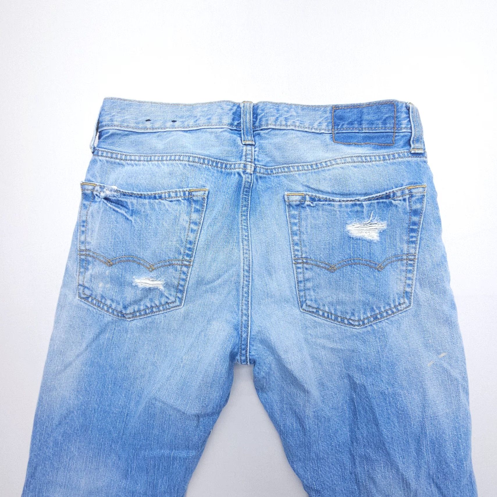 American Eagle Outfitters VINTAGE American Eagle Outfitters Slim Distressed Jeans Mens 30 x 30 Blue 100% Cotton Denim Size US 30 / EU 46 - 4 Thumbnail