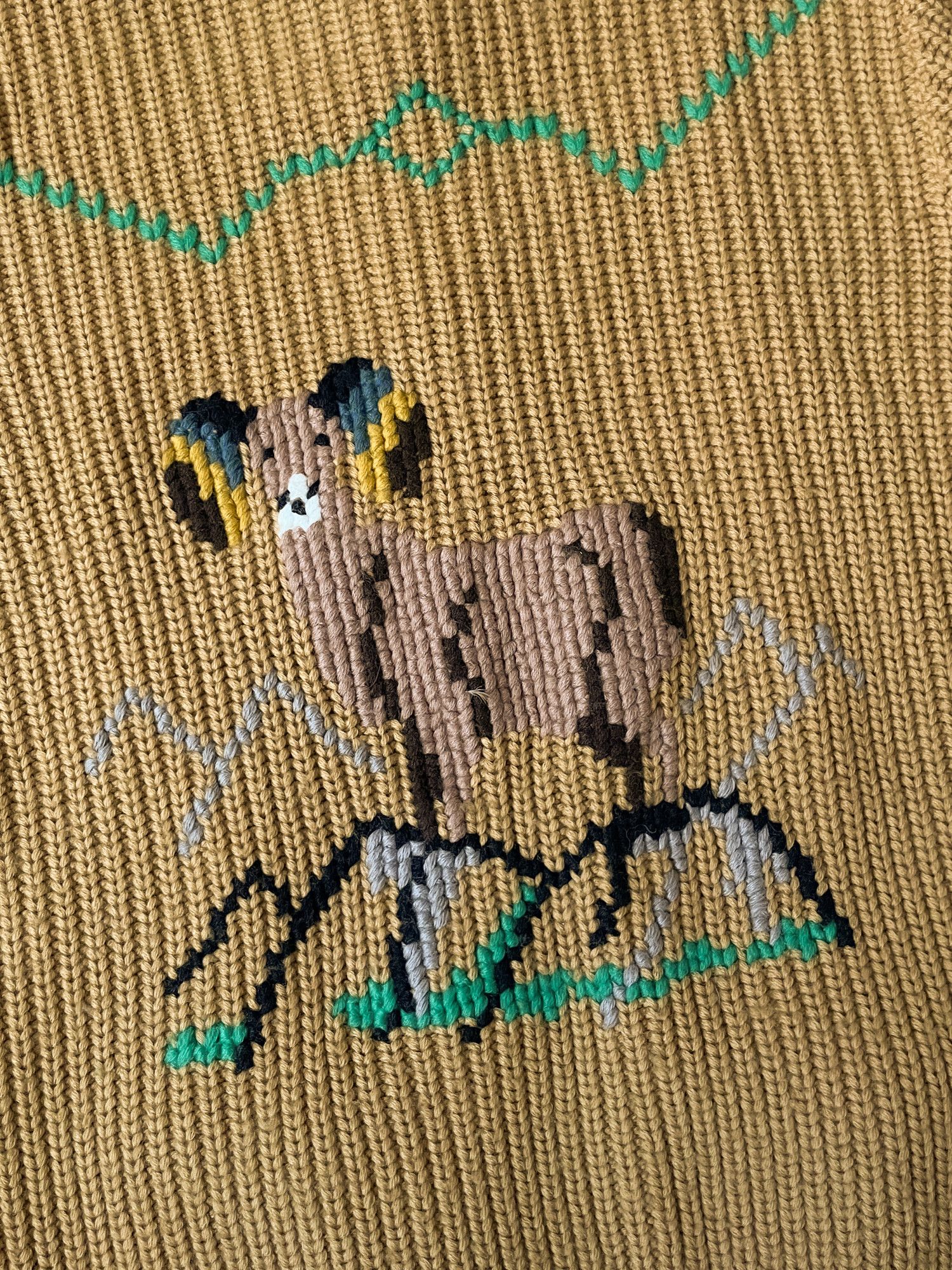 Vintage 70s Mustard Wool 'GOAT' Cowichan Jacket Size US S / EU 44-46 / 1 - 5 Thumbnail