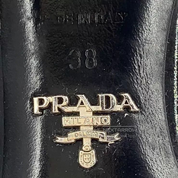 Prada Prada Black patent leather round toe thick heel high heels Size US 7.5 / IT 37.5 - 6 Thumbnail