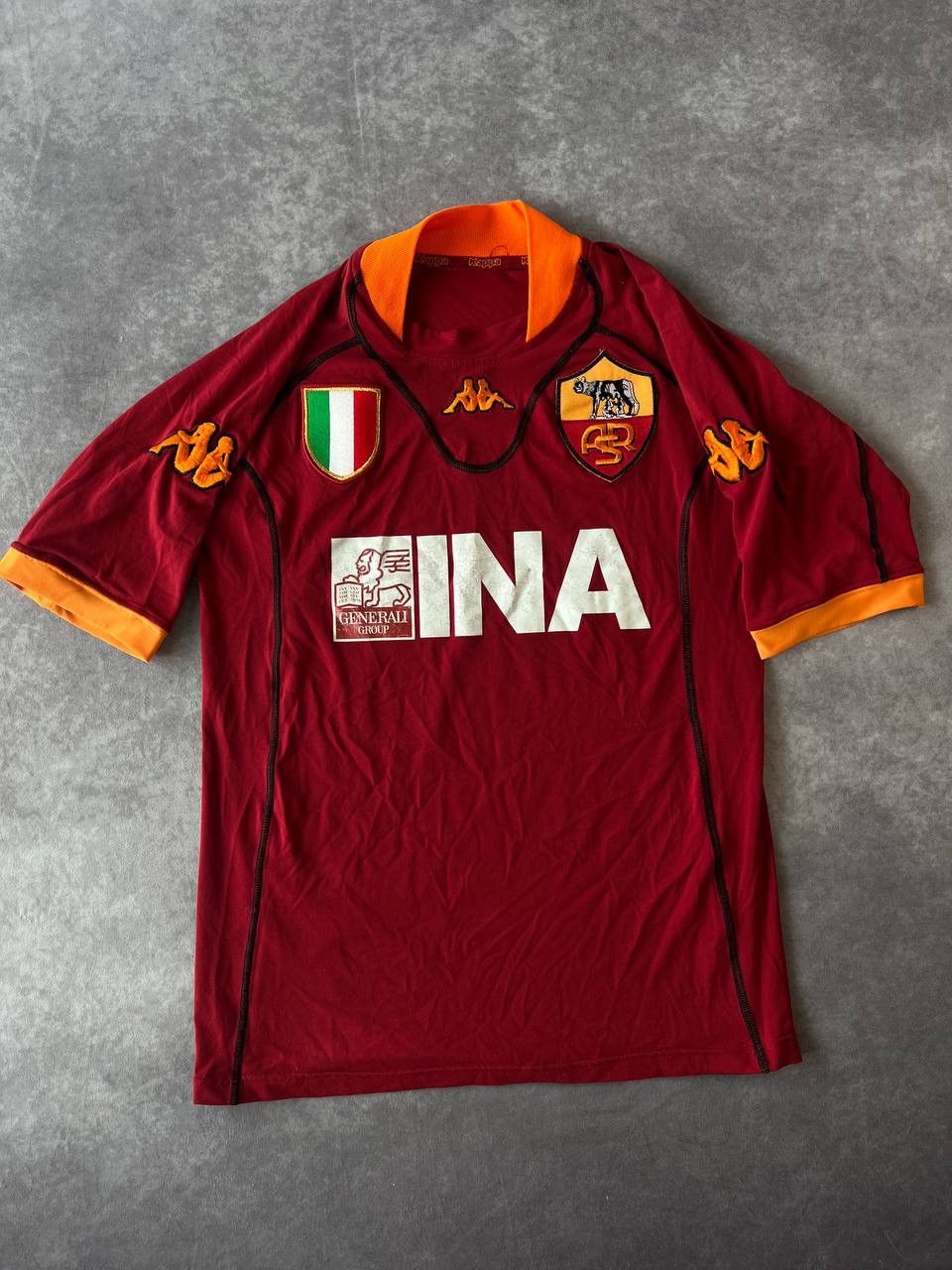 2000-01・Kappa AS Roma 半袖ユニフォーム　Lサイズ 2000-01・Kappa AS Roma 半袖ユニフォーム Lサイズ