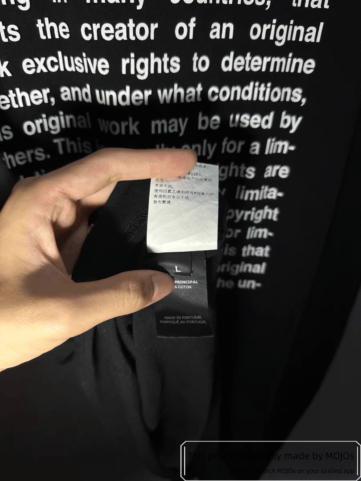 Vetements Vetements 20SS Copy Right Tee Size US L / EU 52-54 / 3 - 4 Thumbnail