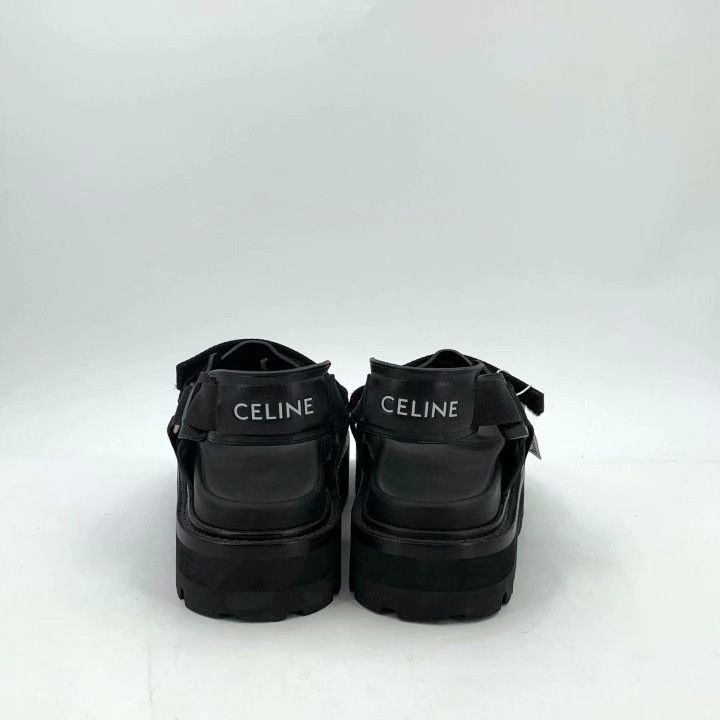 Celine Celine Black Round Toe Velcro Casual Sandals Size US 8 / EU 41 - 4 Thumbnail