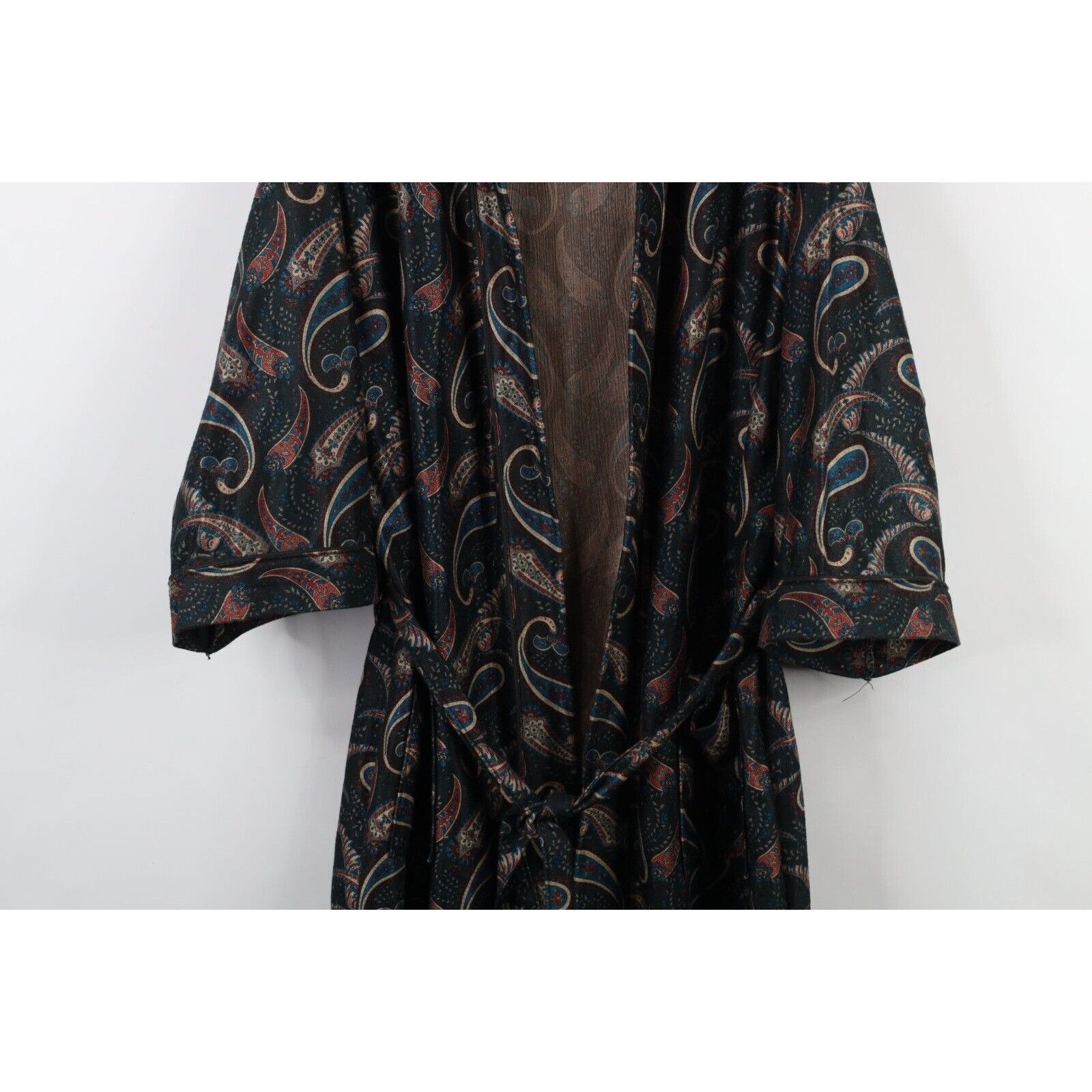 Vintage Vintage 90s Streetwear Chamois Cloth Rainbow Paisley Robe Size US L / EU 52-54 / 3 - 3 Thumbnail