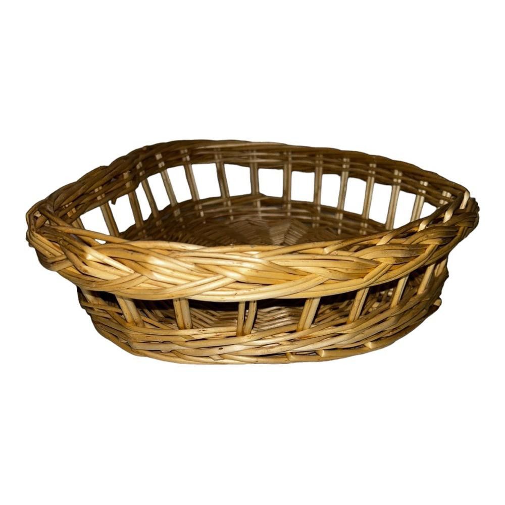 Designer Heart Shaped Wicker Basket Size ONE SIZE - 6 Thumbnail