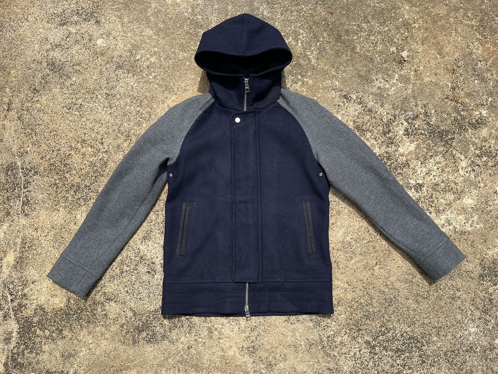 ABAHOUSE ABAHOUSE Sample Wool Hooded Jacket Size 3 (M-L) Size US M / EU 48-50 / 2 - 1 Thumbnail
