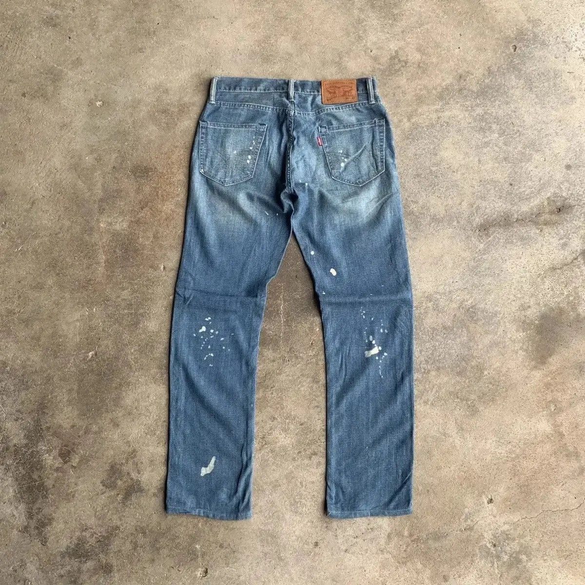 Art Comes First Levis 511 Blue Wash Bleach Jeans Pants Waist 30 Size US 30 / EU 46 - 10 Thumbnail