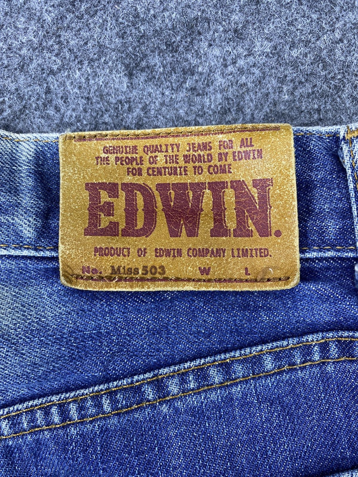 Edwin × Japanese Brand × Jean Edwin Miss 503 Blue Wash Jeans - J1114 Size 25" / US 0 / IT 36 - 13 Thumbnail