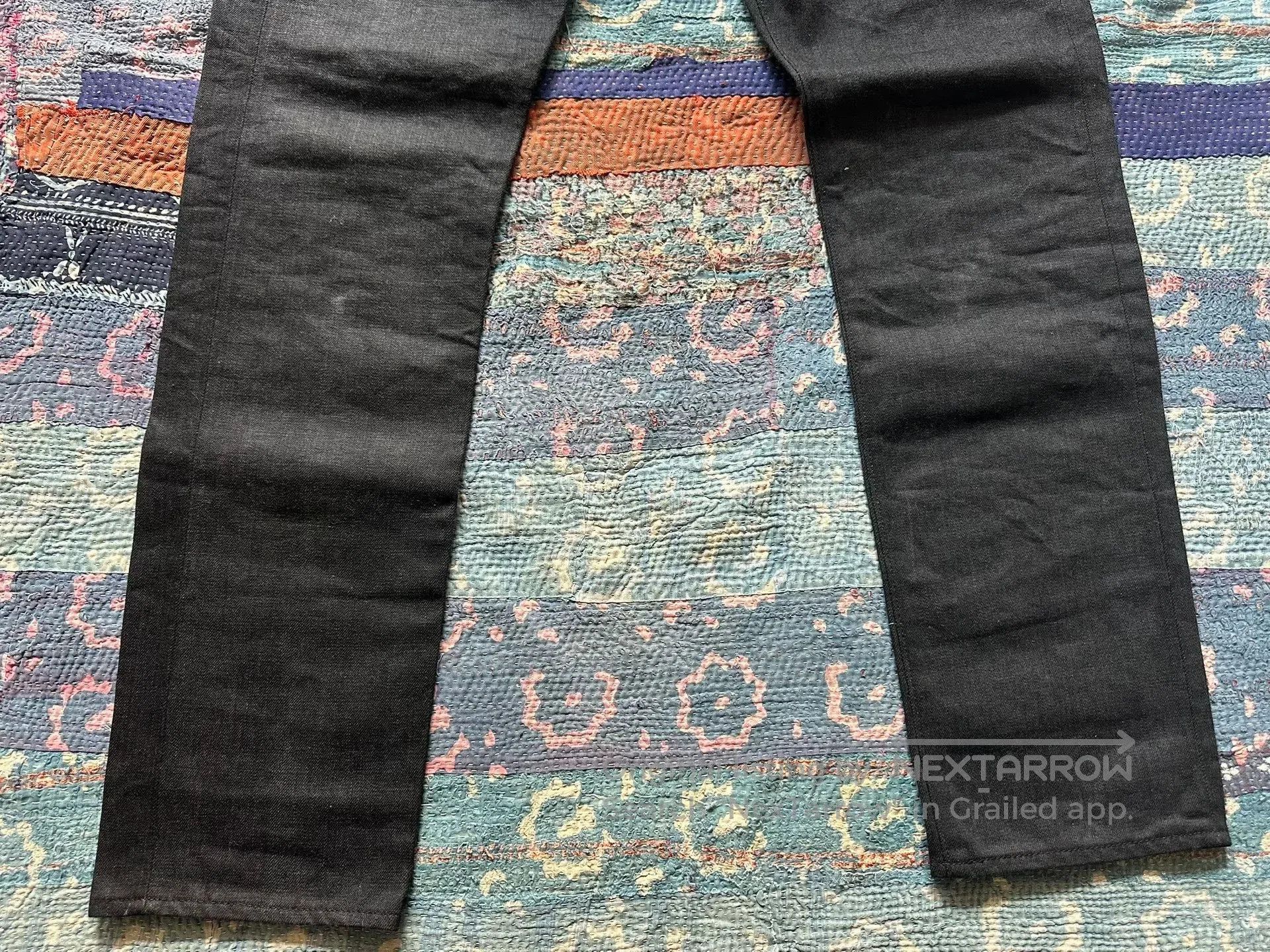 RRL Ralph Lauren rrl vintage distressed black denim pants. Size US 34 / EU 50 - 4 Thumbnail