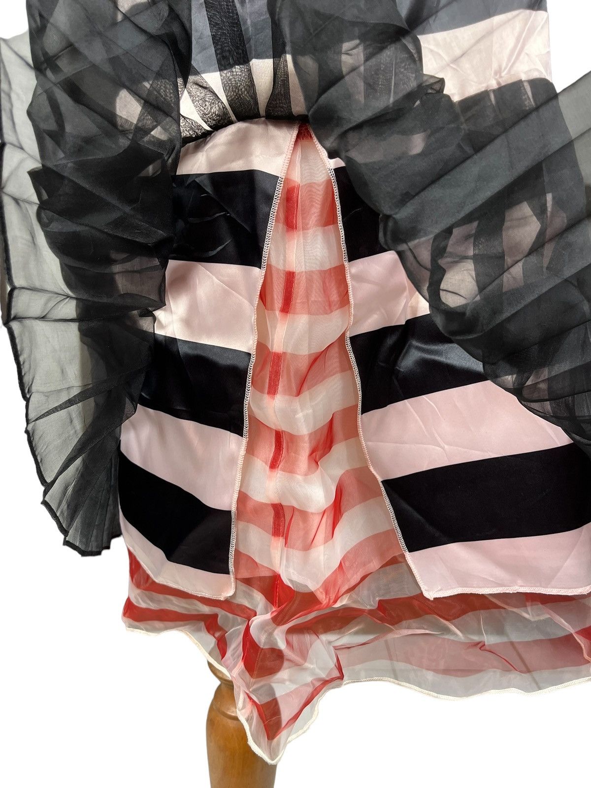 Dior Christian Dior Silk Pleated Pink Stripes Dress Size M / US 6-8 / IT 42-44 - 6 Thumbnail