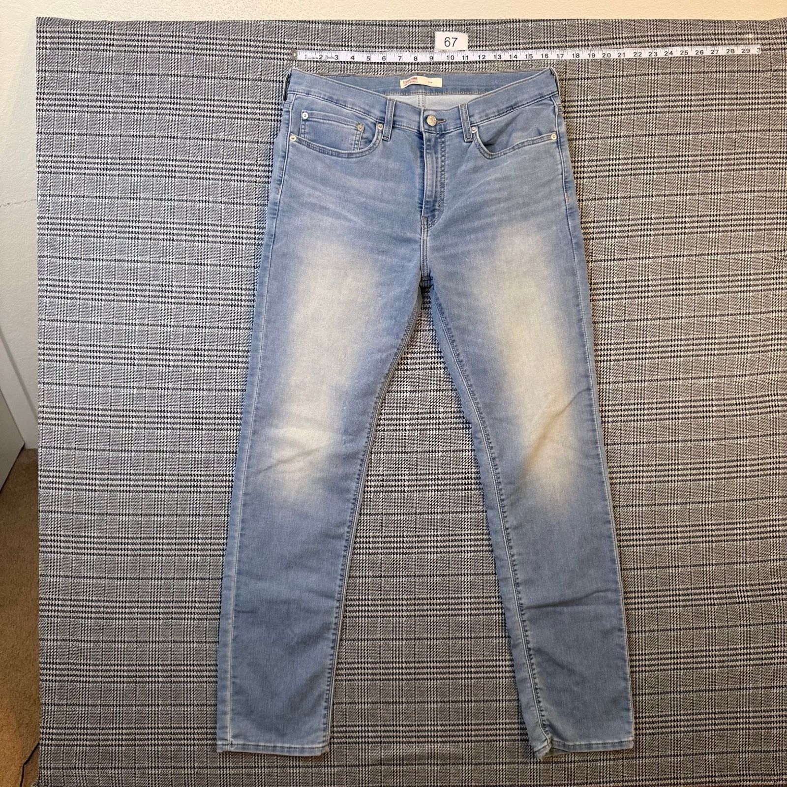 Levi's Signature Levi Strauss Men Jeans Light Wash Denim Slim 34x32 Size US 34 / EU 50 - 2 Thumbnail