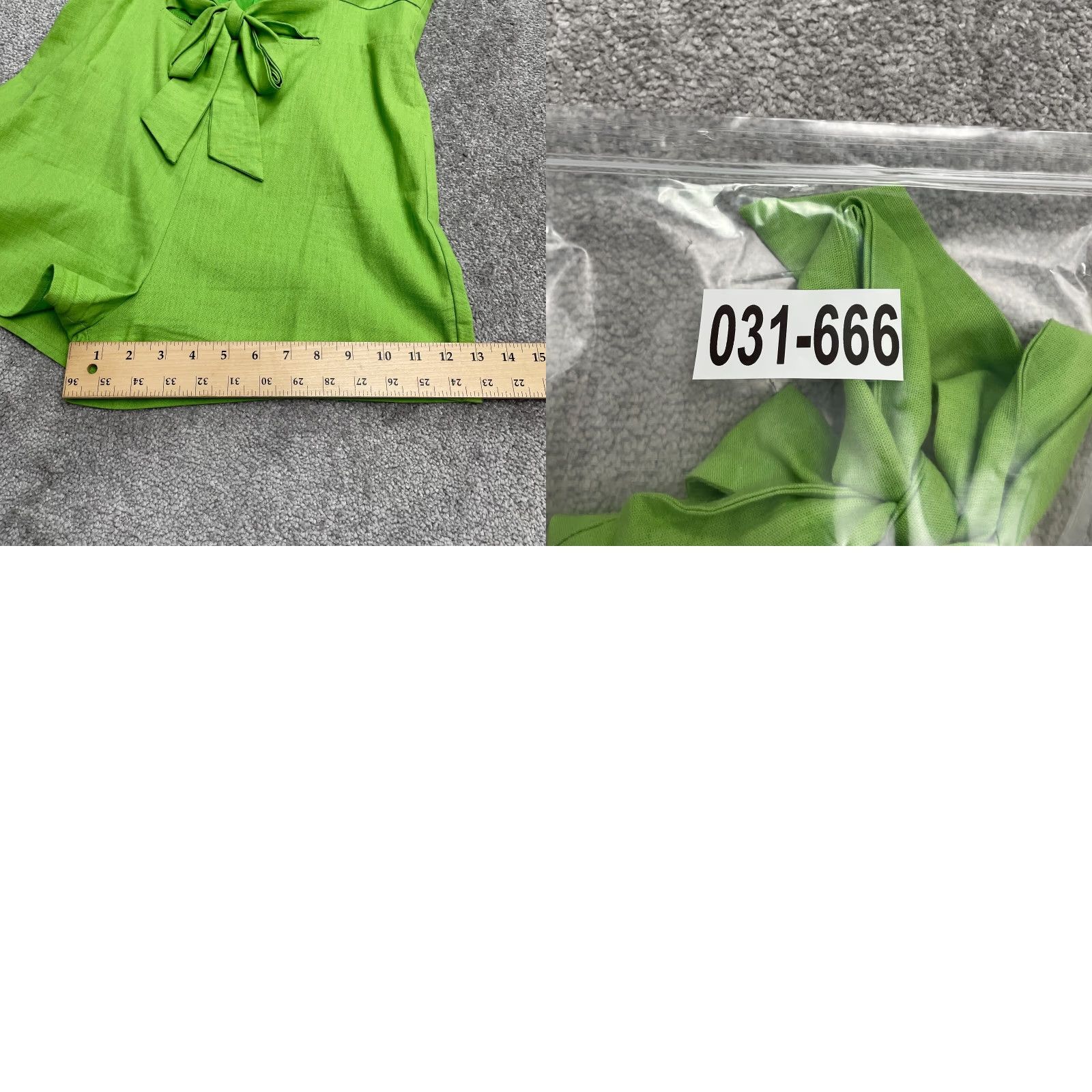 Urban Outfitters Urban Outfitters Romper Womens Medium Apple Green Strapless Tube Waist Hole Bow Size 32" / US 10 / IT 46 - 9 Thumbnail