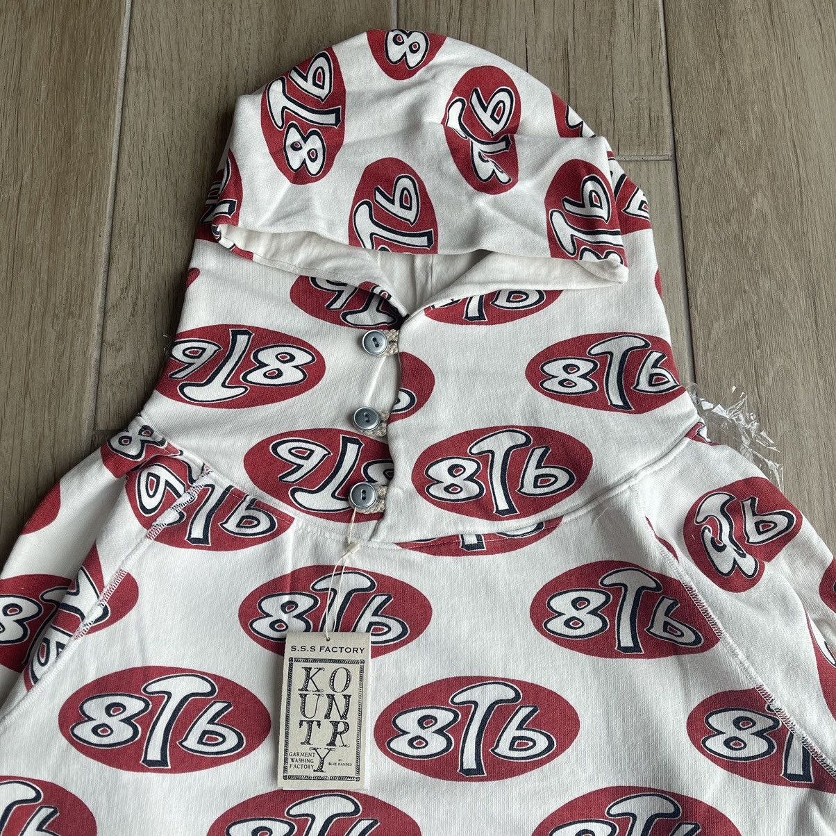 Kapital Tokyo Store Exclusive 8T6 Logo Surf Hoodie Size US XL / EU 56 / 4 - 3 Thumbnail