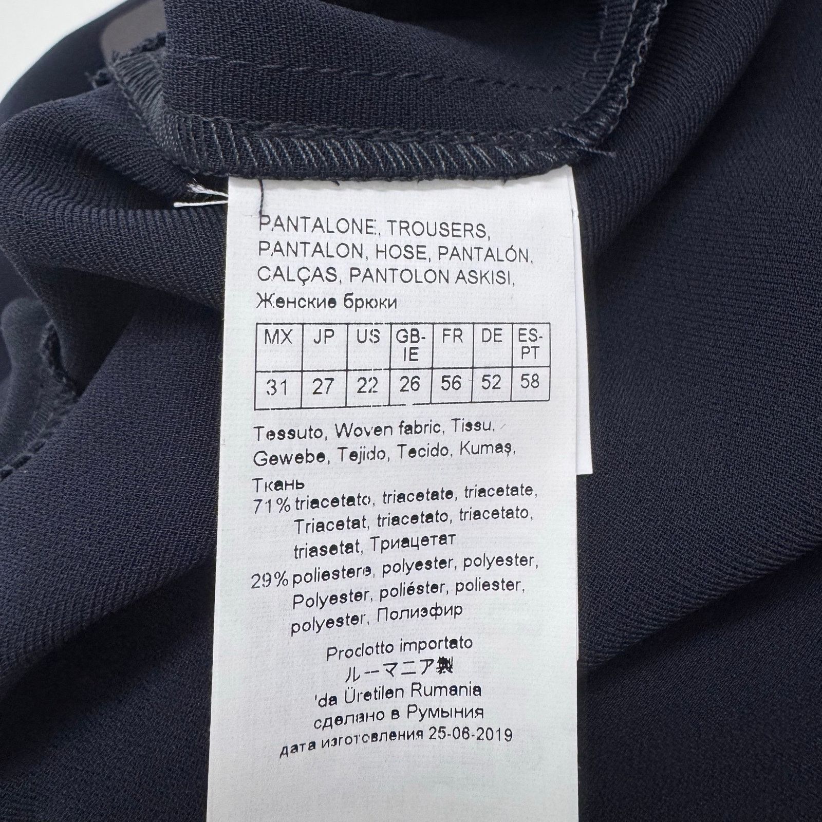 Marina Rinaldi Marina Rinaldi Rapsodia Classic Fit Navy Blue Pants Plus 22 Size 42" / US 20 - 11 Thumbnail