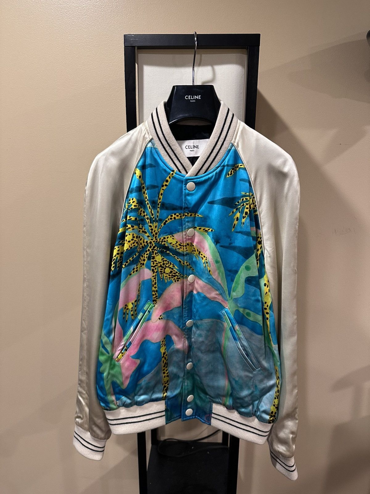 Celine Celine x Hedi x Tyson Reed SS21 Hawaiian Souvenir Jacket Size US M / EU 48-50 / 2 - 8 Thumbnail
