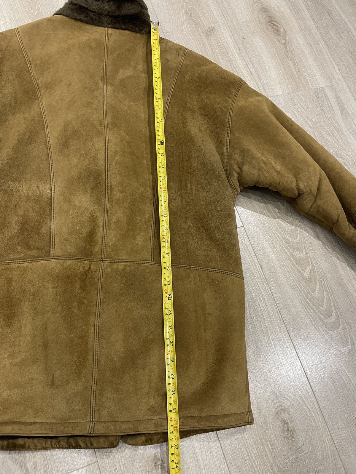 Gimo's Gimo’s Vintage 80s Shearling Coat Brown Suede Leather M/L Size US L / EU 52-54 / 3 - 17 Thumbnail