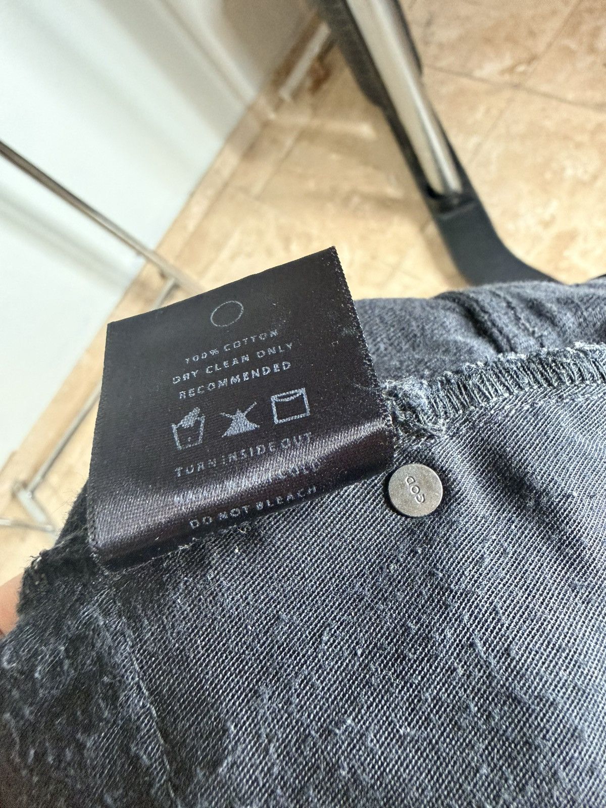 Fear of God Rare Fourth Collection Low Zipper Ripped Washed Jeans Size US 32 / EU 48 - 9 Thumbnail
