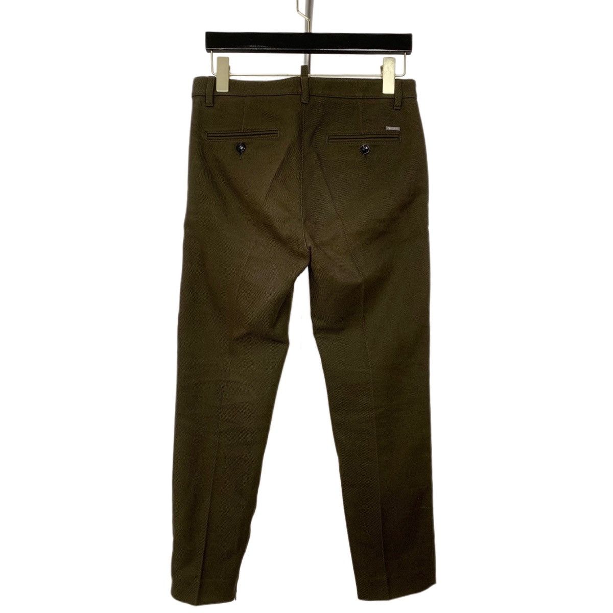 Dsquared2 Dsquared2 Green Wool Blend Casual Pants K26WX Size 28" / US 6 / IT 42 - 2 Thumbnail