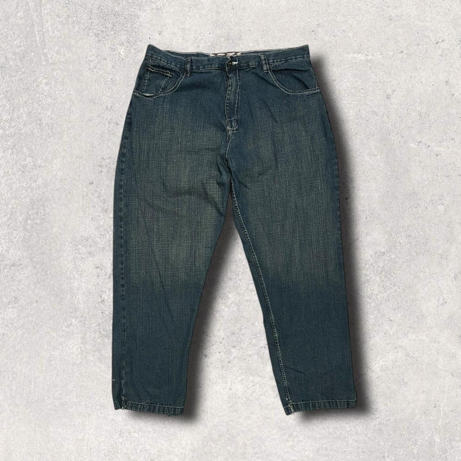 Southpole Evolution In Design Y2K Jeans w/ Argyle Pattern Size US 42 / EU 58 - 3 Thumbnail
