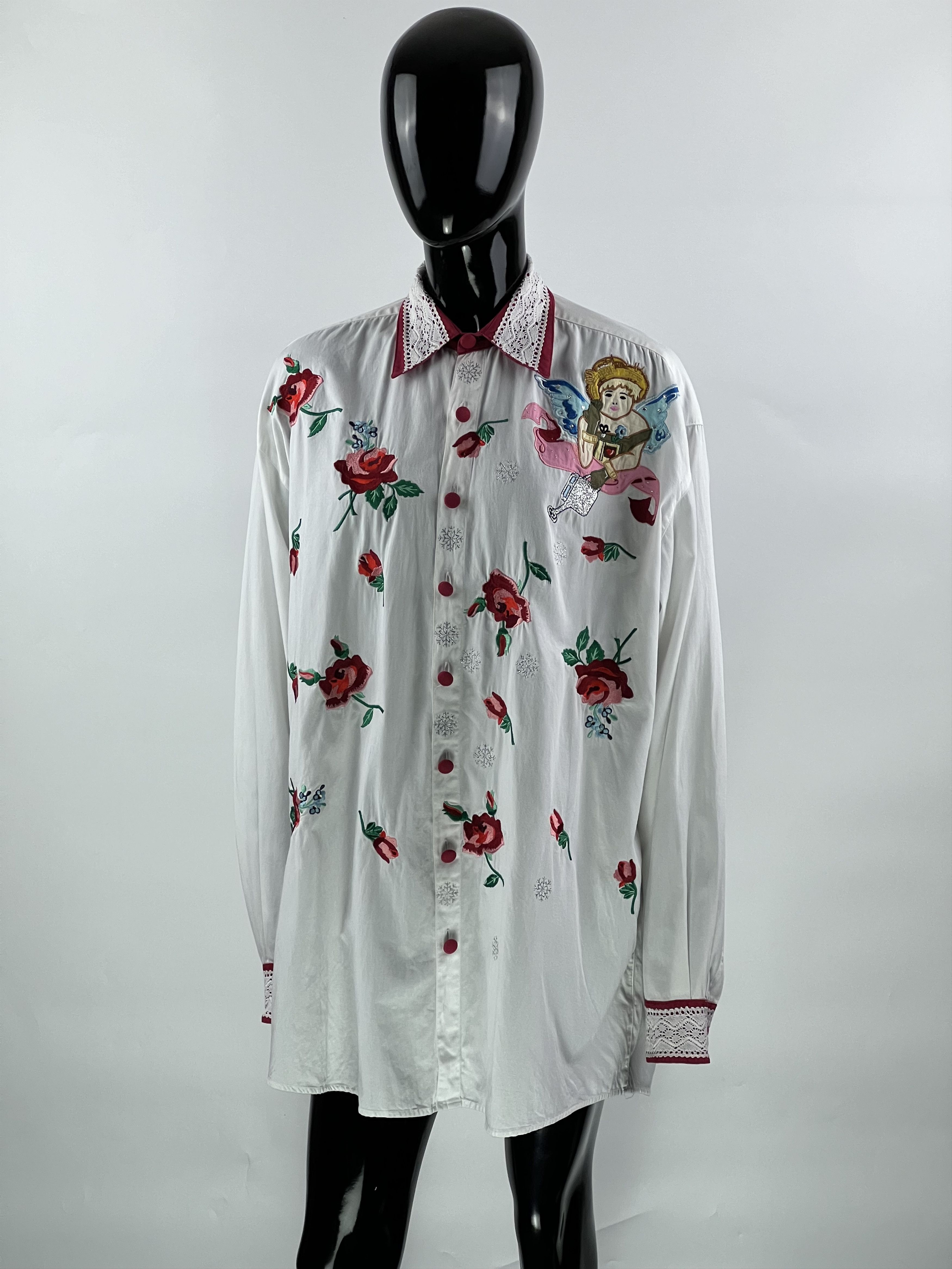 Designer Long Sleeve Button Up Shirt Size 2 Size M / US 6-8 / IT 42-44 - 1 Thumbnail