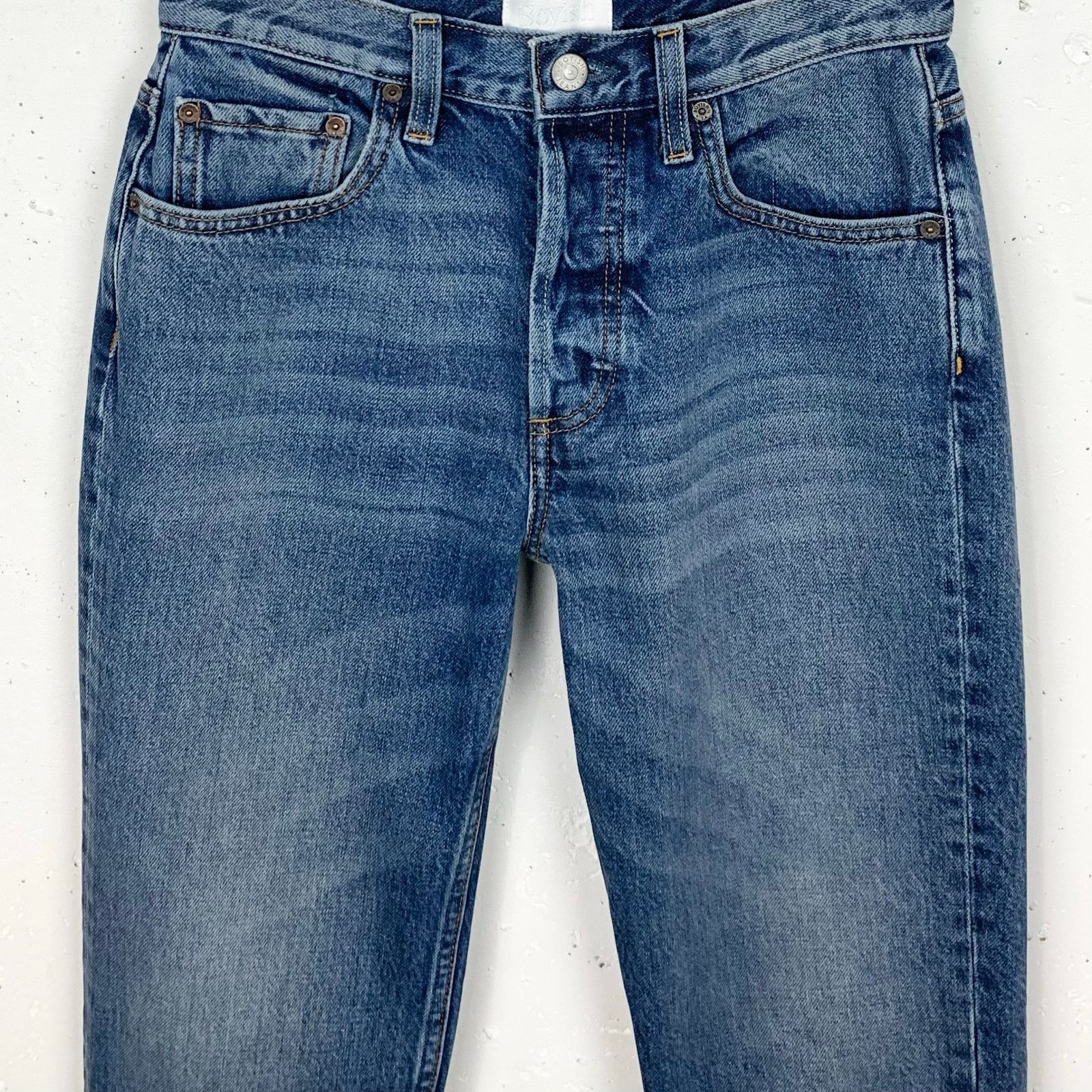 Boyish Boyish Tommy High Rise Straight Denim Jeans Button Fly 25 Size 25" / US 0 / IT 36 - 12 Thumbnail