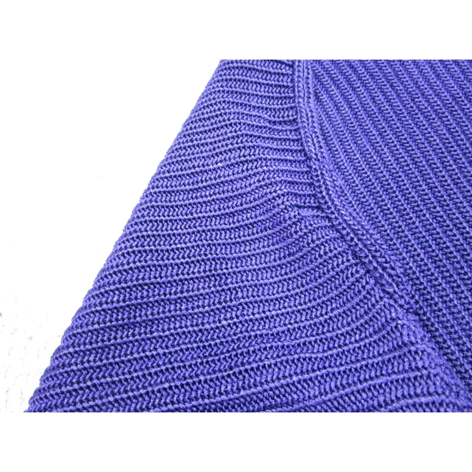 Ralph Lauren VINTAGE Ralph Lauren Sweater Womens M Purple Crochet Knit Cardigan Grandma Size M / US 6-8 / IT 42-44 - 5 Thumbnail