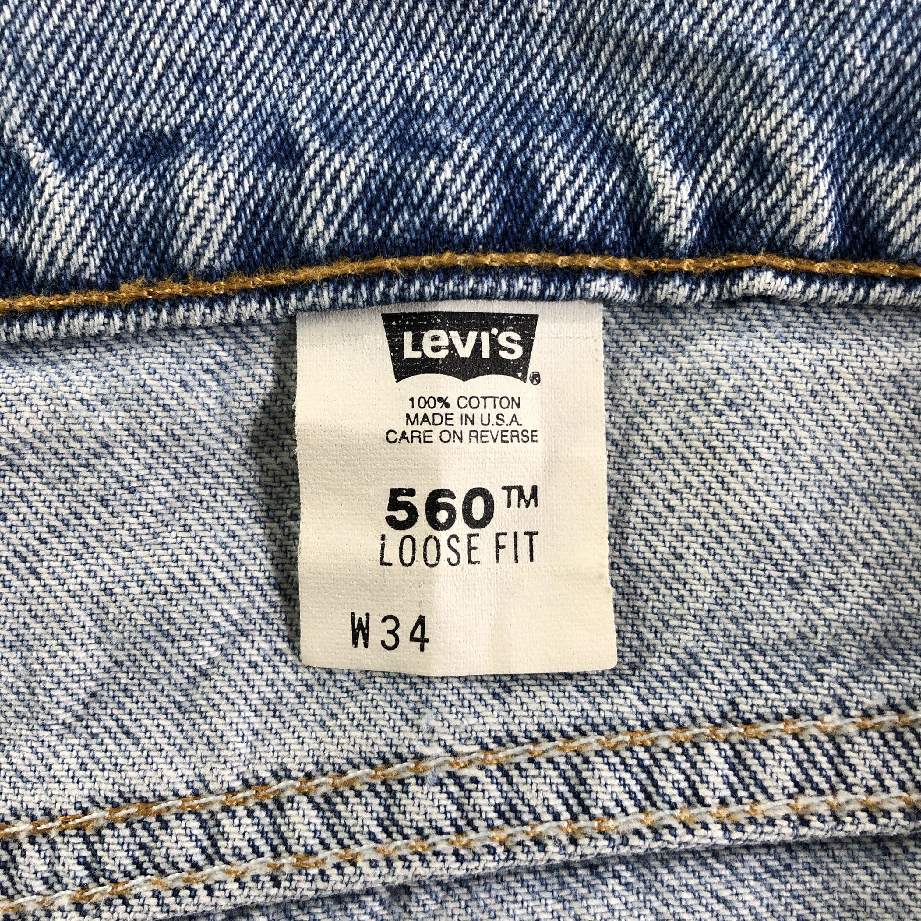 Levi's × Vintage Vintage Blue Wash Levis 560 Jeans-J4422 Size 34" / US 12 / IT 48 - 9 Thumbnail