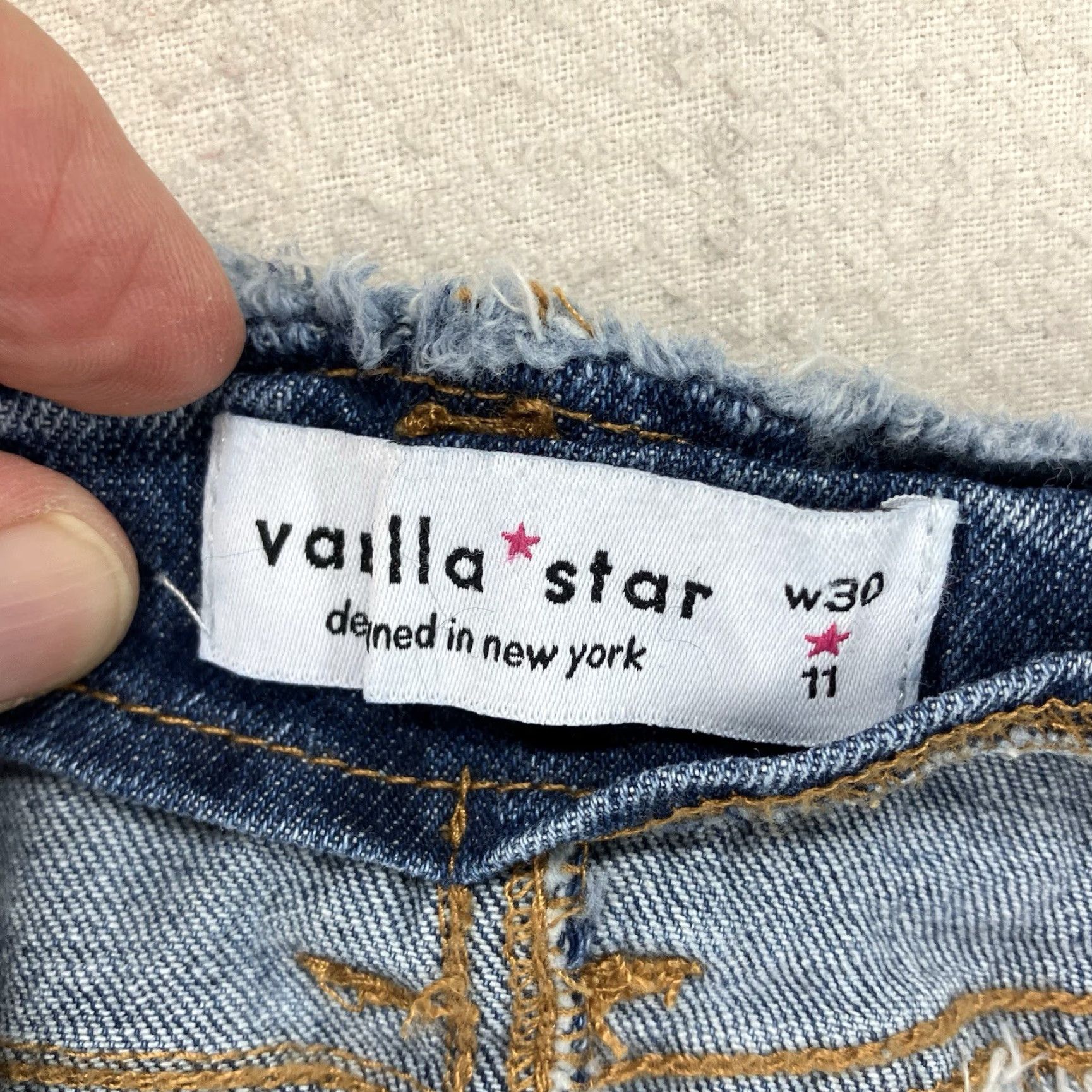Vintage VANILLA STAR Women's Baggy Jeans 90s Y2K Retro Wide-Leg Blue 12 Inch Pipes 32x29 Size 32" / US 10 / IT 46 - 3 Thumbnail