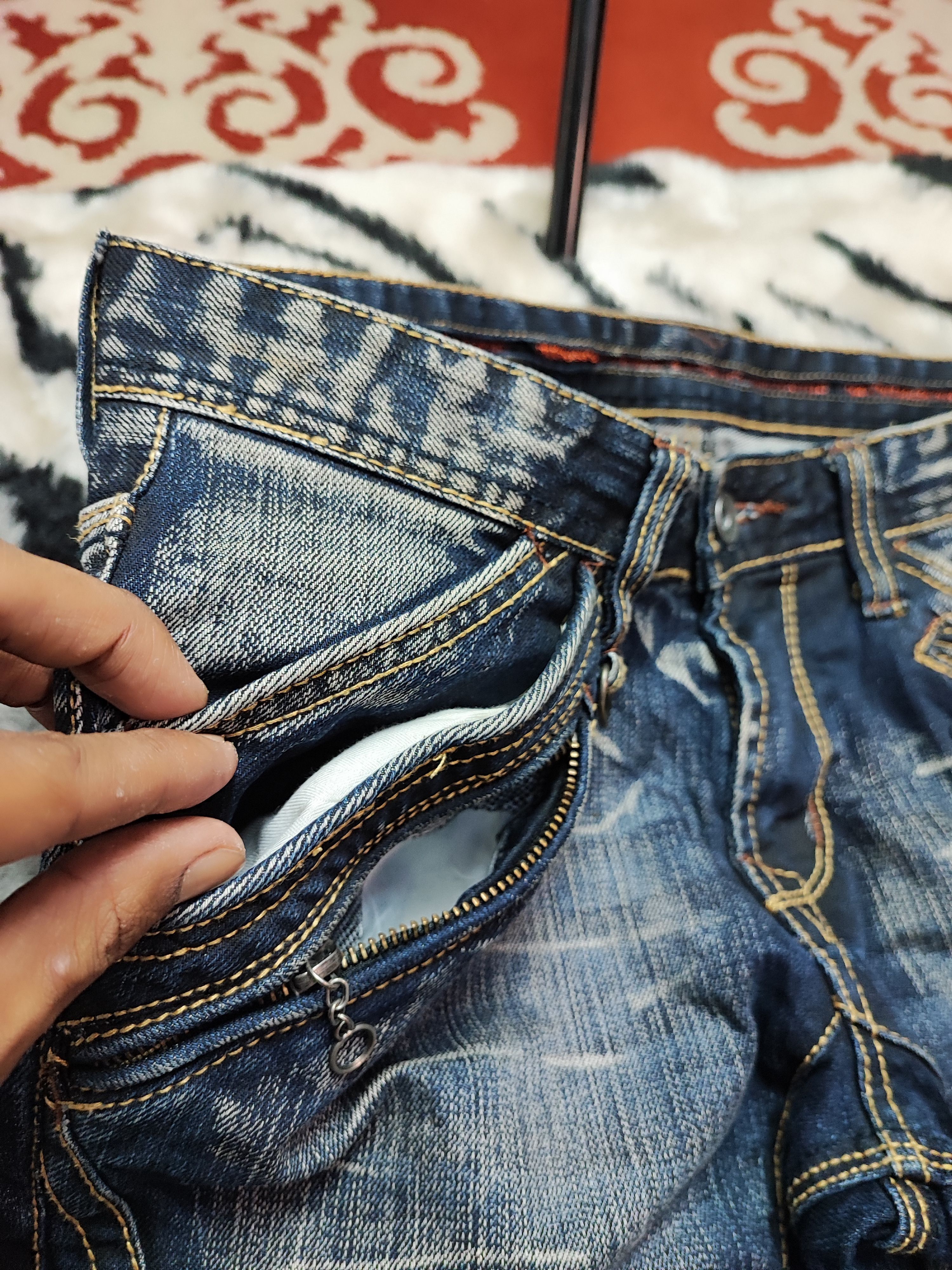 If Six Was Nine Nicole Club Distress Jeans Size US 30 / EU 46 - 8 Thumbnail