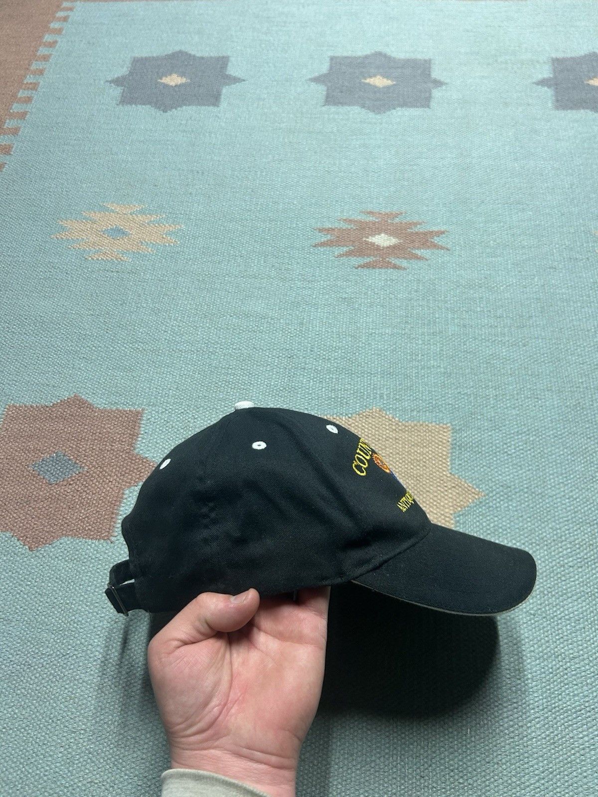 Vintage Vintage strapback hat county line antique tractor club black Size ONE SIZE - 8 Thumbnail