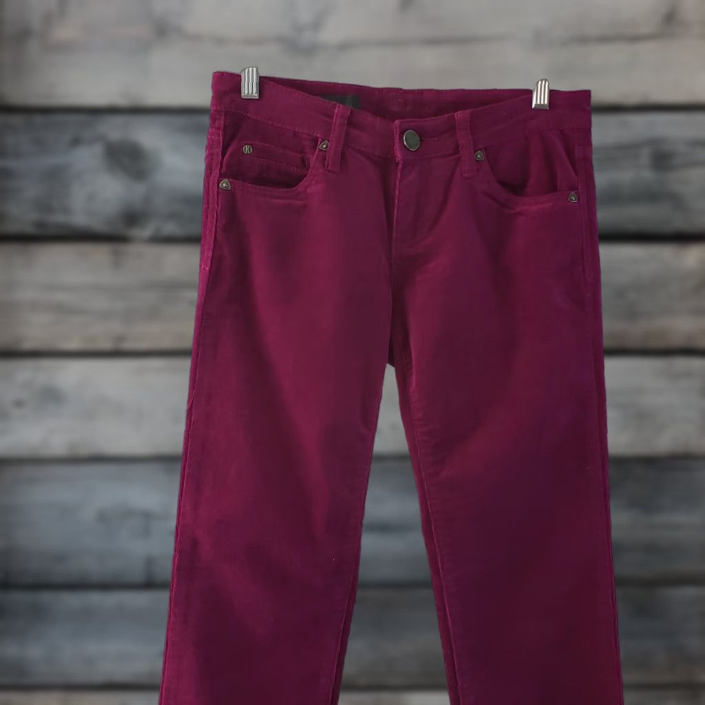 Vintage KUT from the Kloth Diana Skinny Corduroy Pants Womens Sz 2 Pink Low Rise Pants Skinny Womens 2 Pink Corduroy VINTAGE? (No) Size 26" / US 2 / IT 38 - 1 Thumbnail
