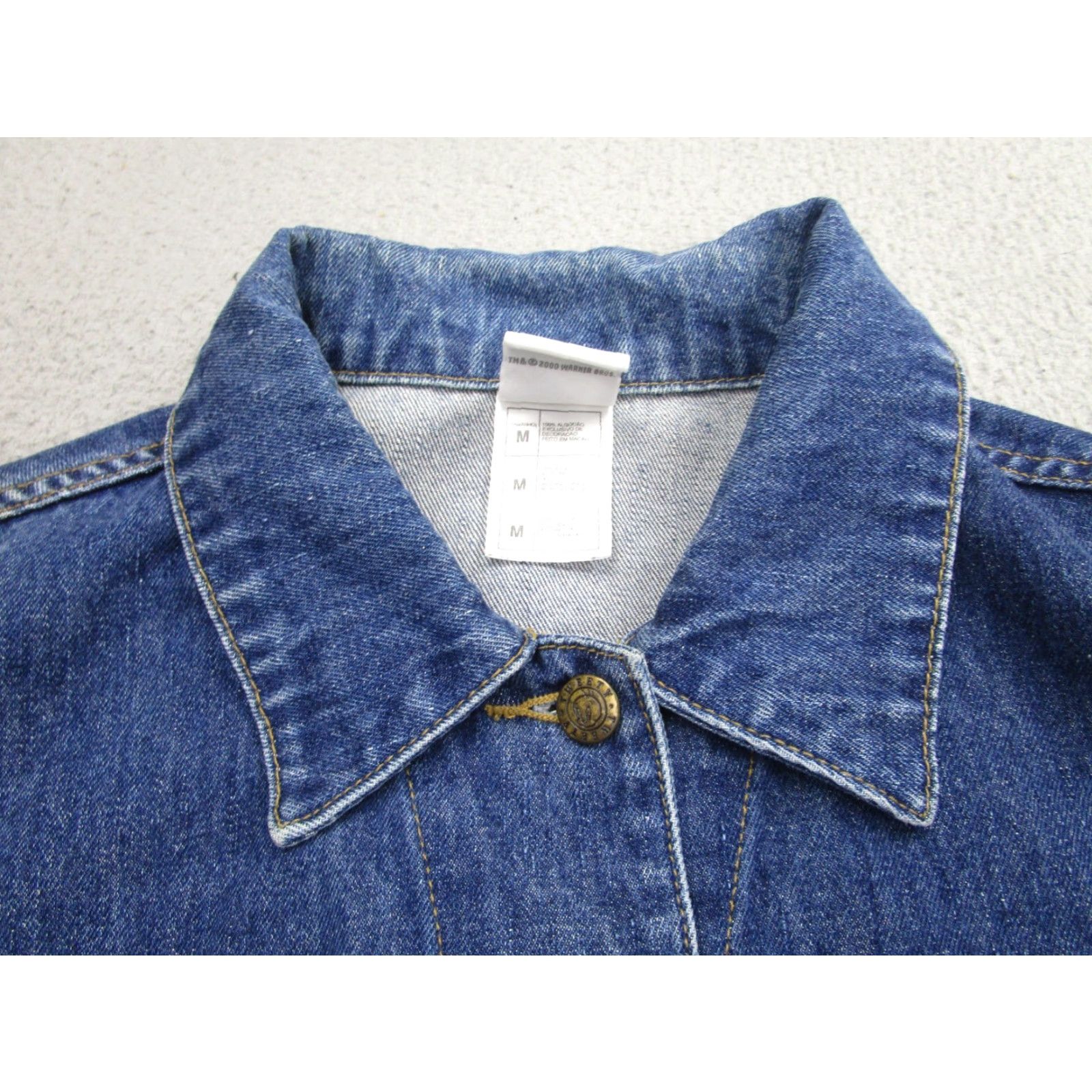 Vintage VINTAGE Warner Bros Jacket Shirt Womens M Blue Tweety Denim Bomber 90s 90s Theme Size 32" / US 10 / IT 46 - 6 Thumbnail