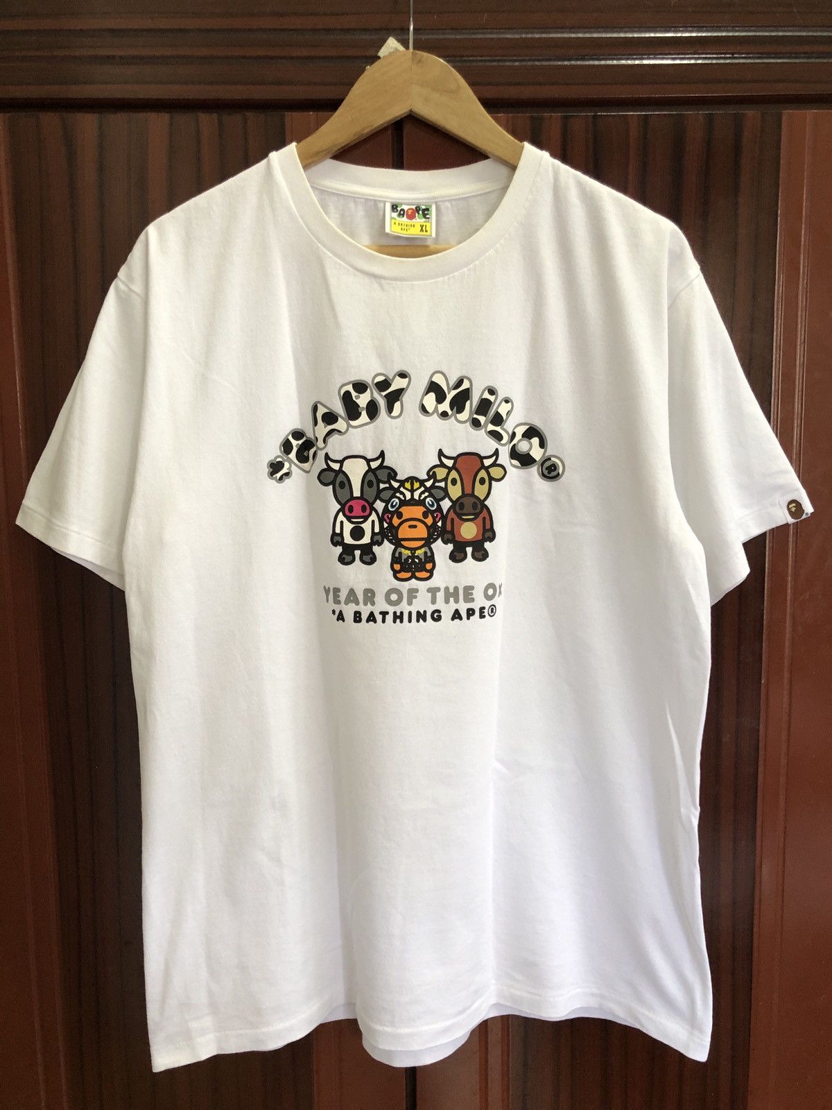 Bape Baby Milo Year Of The Ox A Bathing Ape Tee Size US XL / EU 56 / 4 - 1 Thumbnail