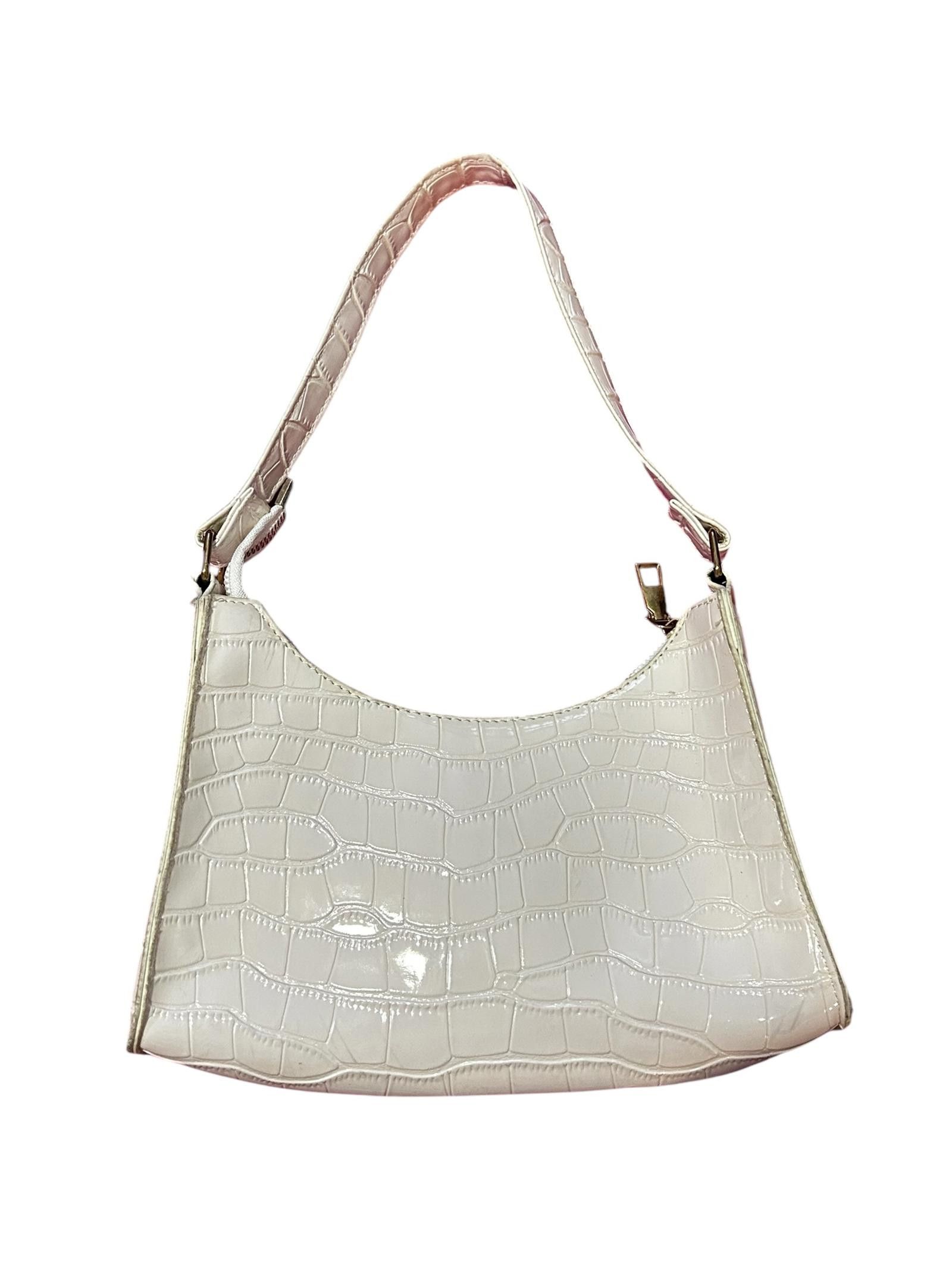 Designer Chic Croc-Print Hobo Bag Size ONE SIZE - 1 Thumbnail
