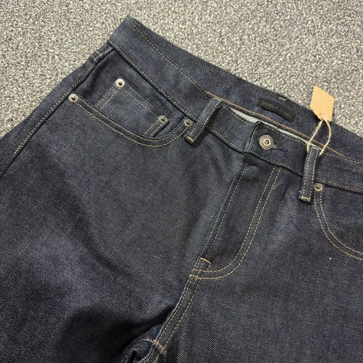 Undercover × Uniqlo 🔥🇯🇵 Japanese Raw Denim Uniqlo Indigo Selvedge Archive Jeans Size US 31 - 12 Thumbnail