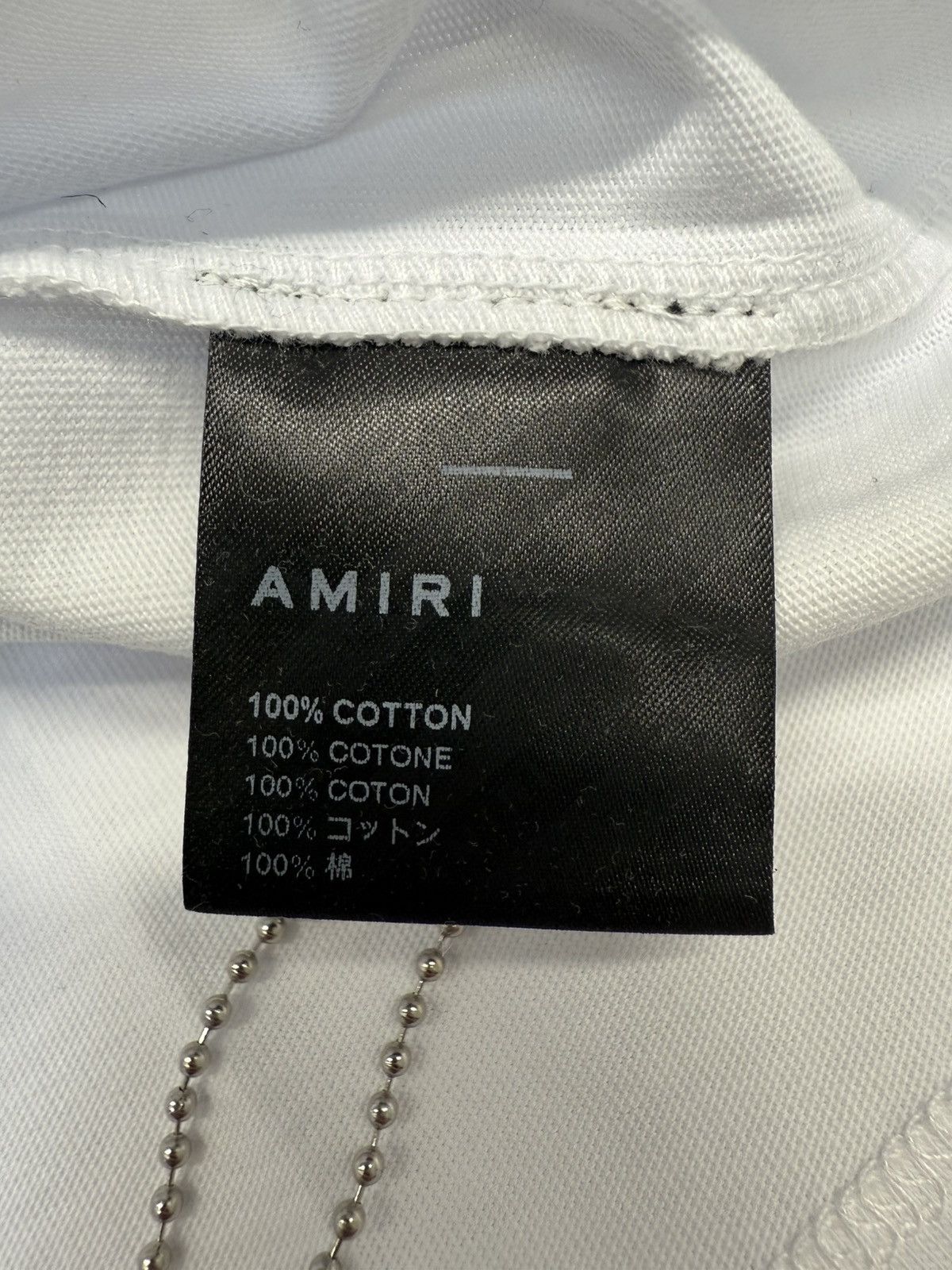 Amiri Amiri Micro MA Bar Tee White Size US XXL / EU 58 / 5 - 6 Thumbnail