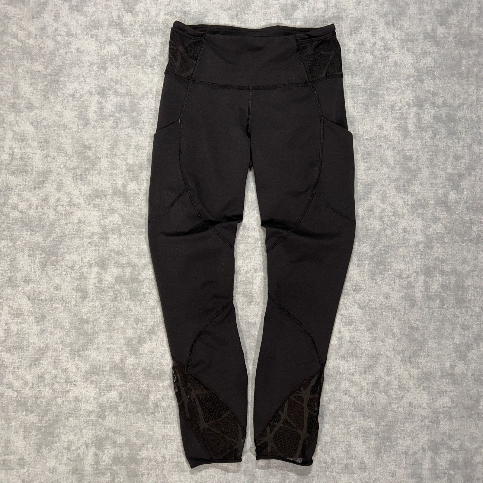 Lululemon Lululemon Inspire Tight abstract mesh panel leggings wms 6 Size 28" / US 6 / IT 42 - 1 Thumbnail
