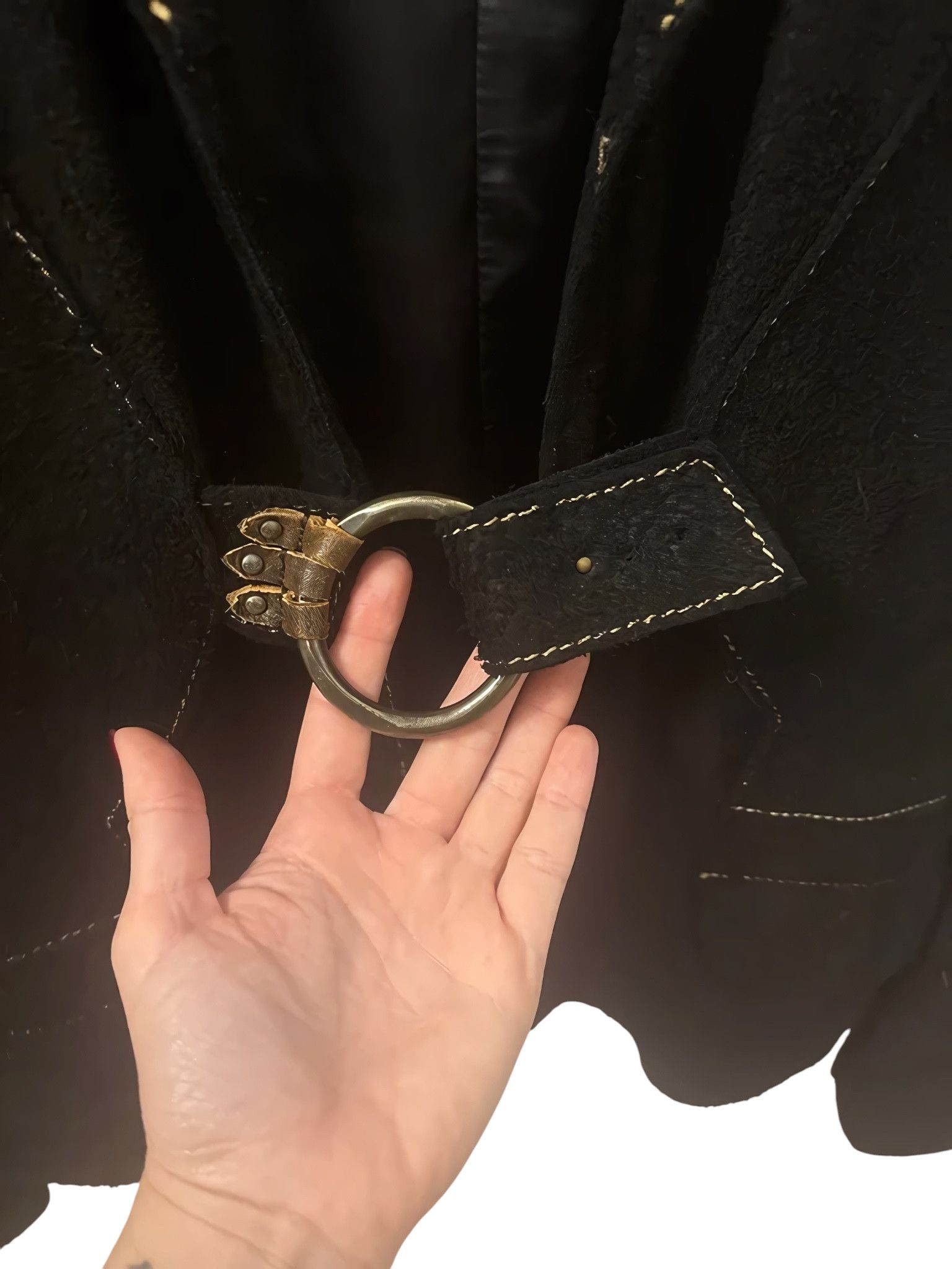 Roberto Cavalli ARCHIVE RAW CUT CALFSKIN LEATHER JACKET Size M / US 6-8 / IT 42-44 - 4 Thumbnail