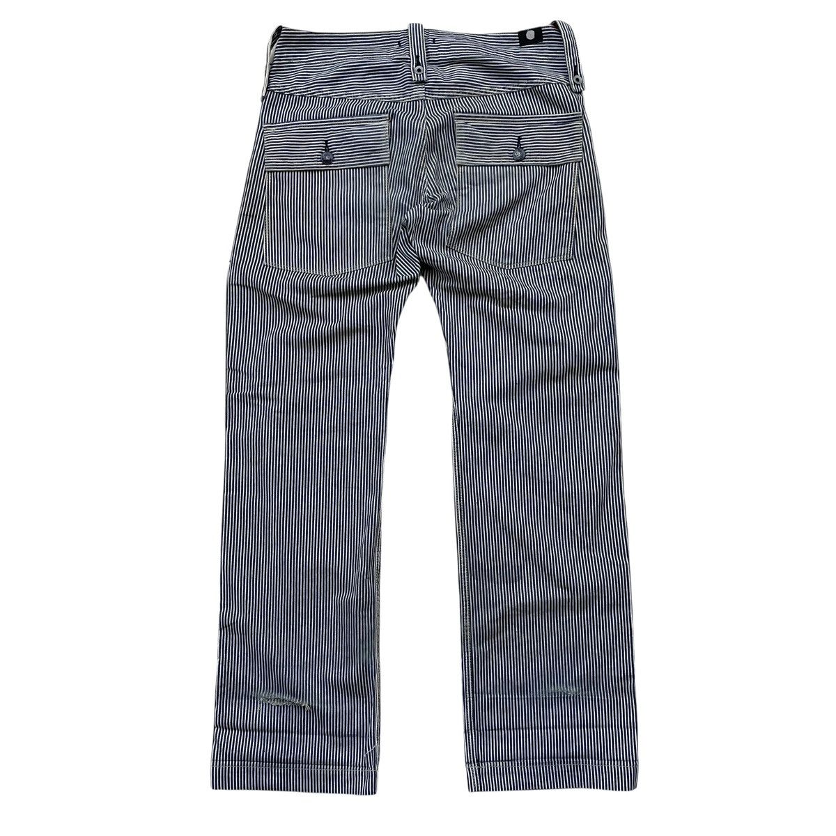 Japanese Brand Blue Way Jeans Japan Hickory Naval Work Pants Size US 34 / EU 50 - 2 Thumbnail