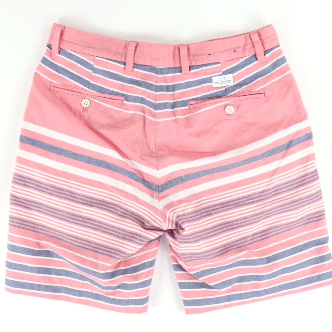 Vineyard Vines VINEYARD VINES Breaker Cotton Khaki Chino Shorts Pink Striped Men's 30 Size US 30 / EU 46 - 4 Thumbnail