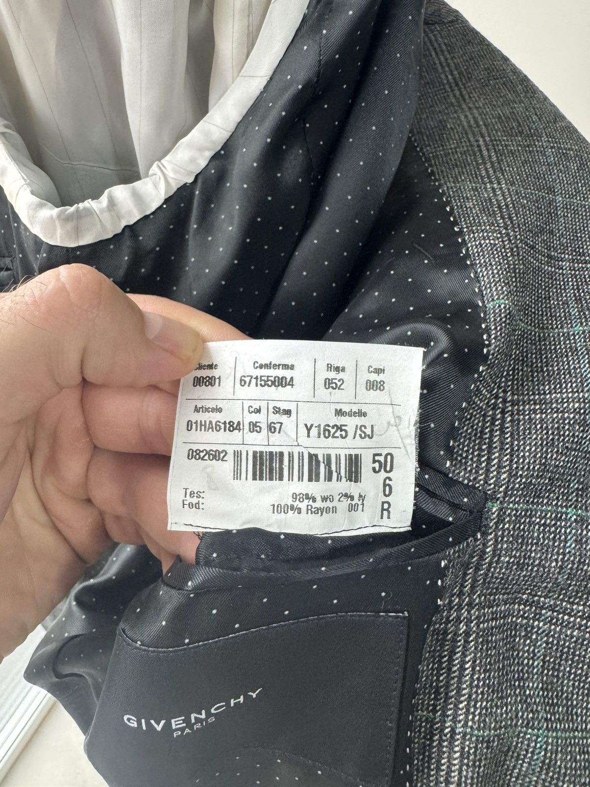 Givenchy Givenchy Wool Suit Size 50R - 13 Thumbnail
