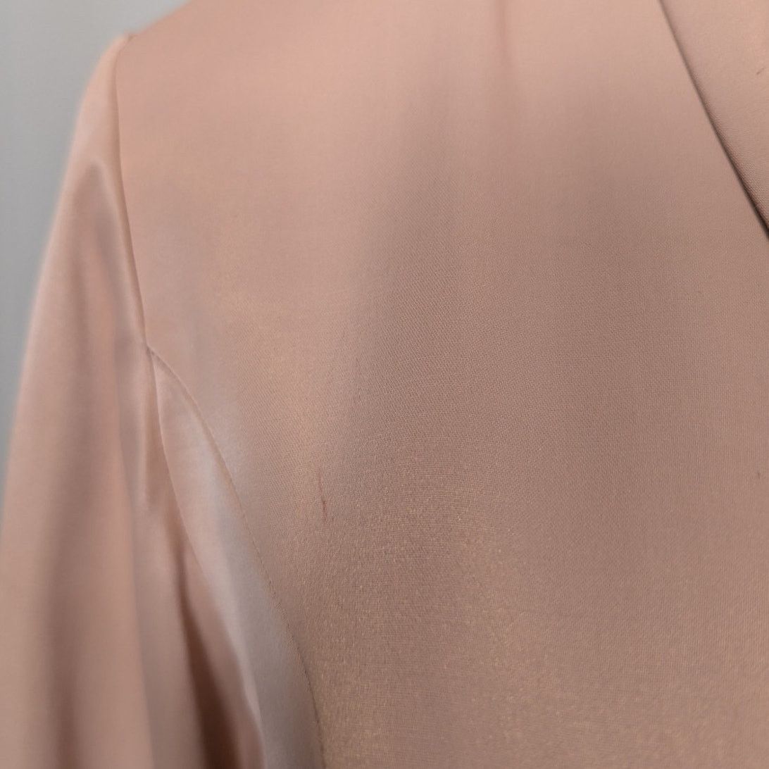 Vintage Vintage Camille Claudel Satin Double Breasted Pink Blouse Size M / US 6-8 / IT 42-44 - 10 Thumbnail