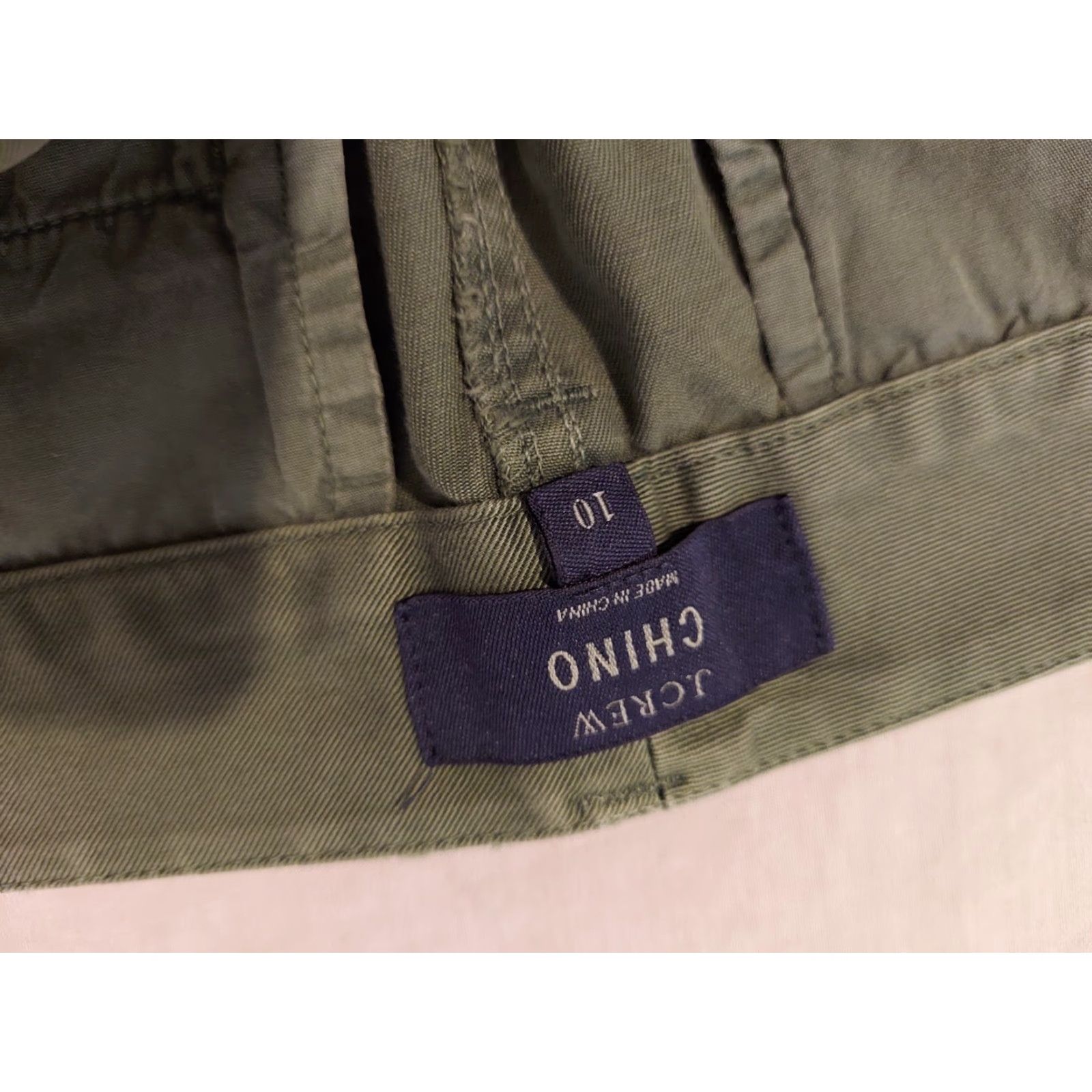 J.Crew Womens J. Crew Pants Chino Beige 10 Regular Chino Pants Dress Slack Cotton Khaki Green Shirt Style Trousers Mens Womens Size 32" / US 10 / IT 46 - 4 Thumbnail